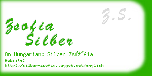 zsofia silber business card